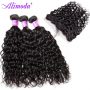 Ali moda hair water wave bundles with frontal 6