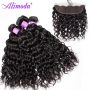 Ali moda hair water wave bundles with frontal 7