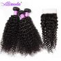 alimoda curly hair bundles with closure 4