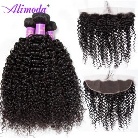 alimoda curly hair bundles with frontal 4