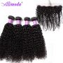alimoda curly hair bundles with frontal 5