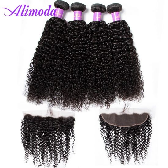 alimoda curly hair bundles with frontal 7