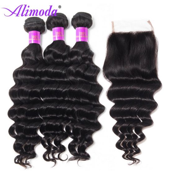 alimoda hair loose deep wave bundles with closure 7