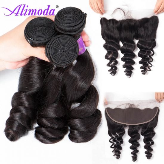 alimoda hair loose wave bundles with frontal 7