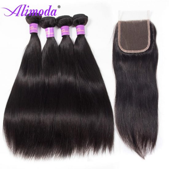 alimoda hair straight hair with closure 8